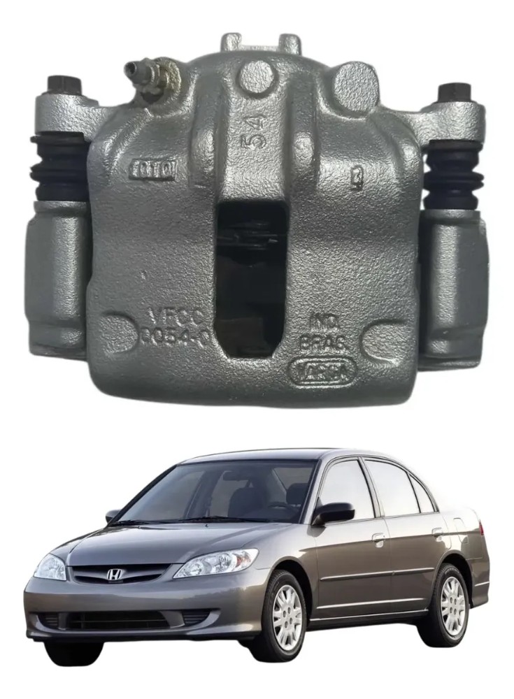 Pinça freio dianteira esquerda honda civic 1.7 2001 2006