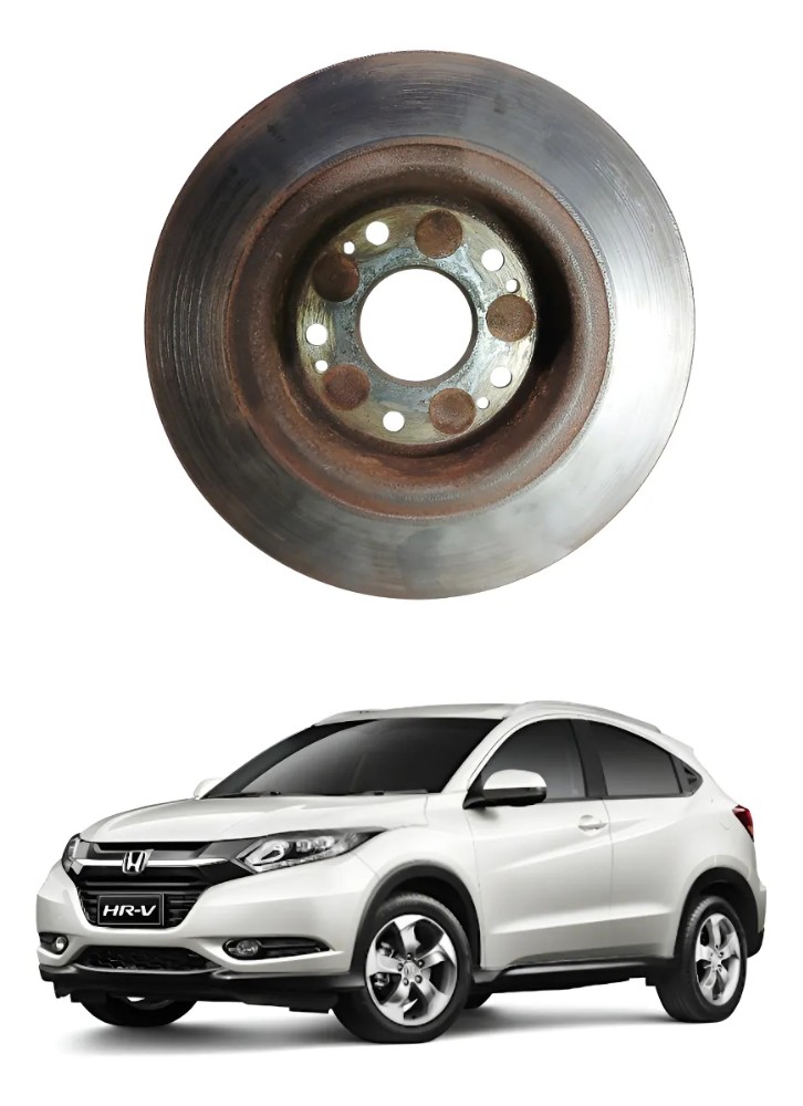 Disco freio dianteiro direito honda hrv 2016 2021 1.8