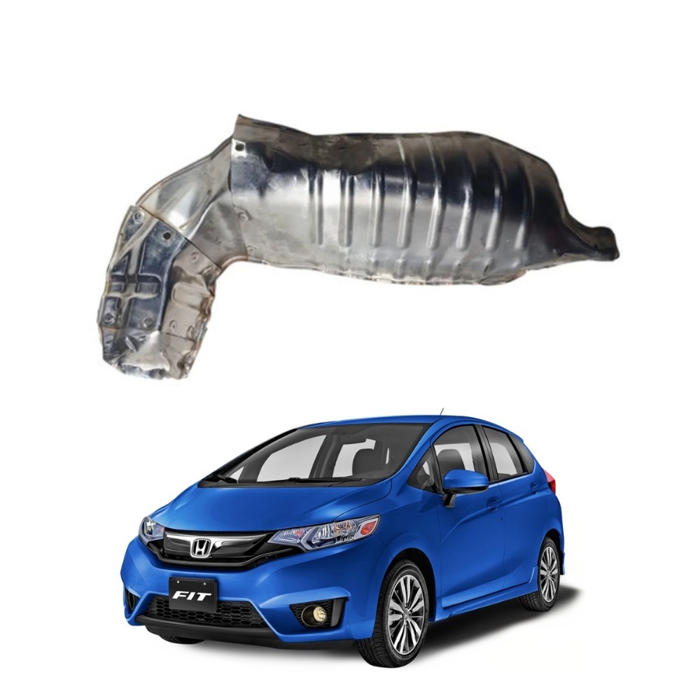 Defletor protetor termico escapamento honda fit 2015 2021