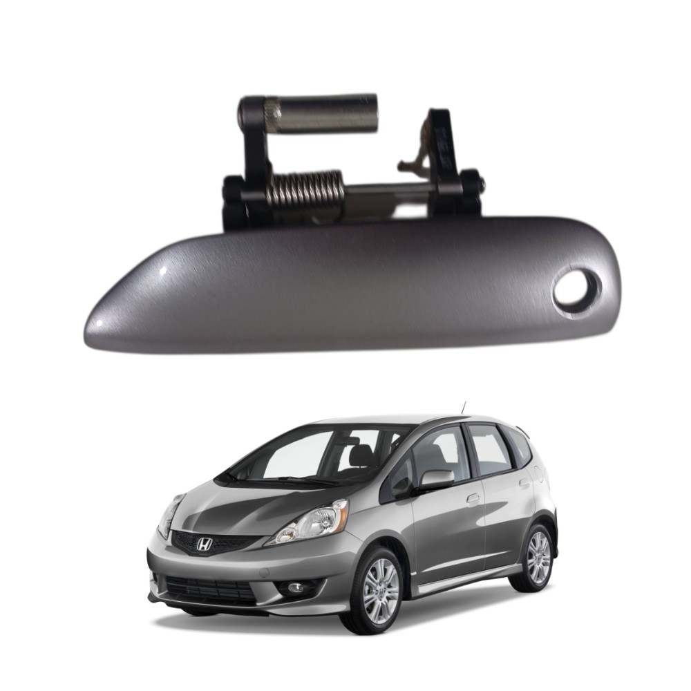 Maçaneta externa dianteira prata honda fit 2009 2014
