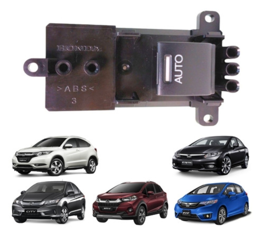 Botão vidro traseiro honda hrv civic city fit wrv 2012 2021