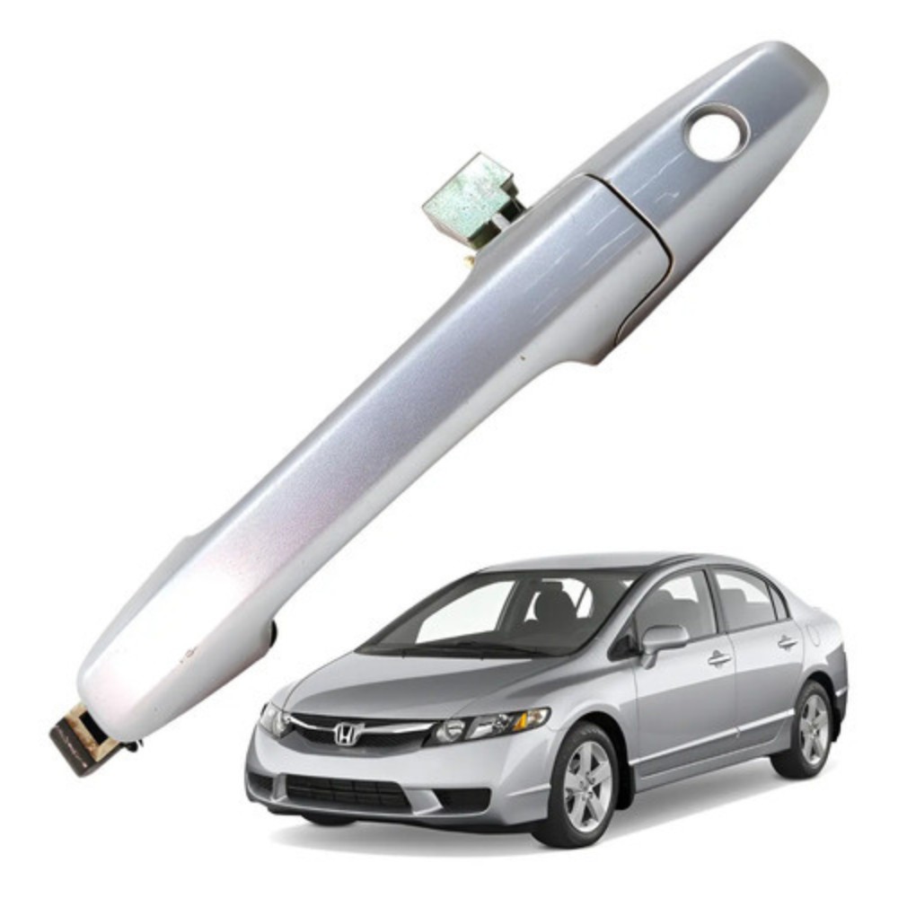 Maçaneta Externa Motorista Prata Honda Civic 2007 A 2011