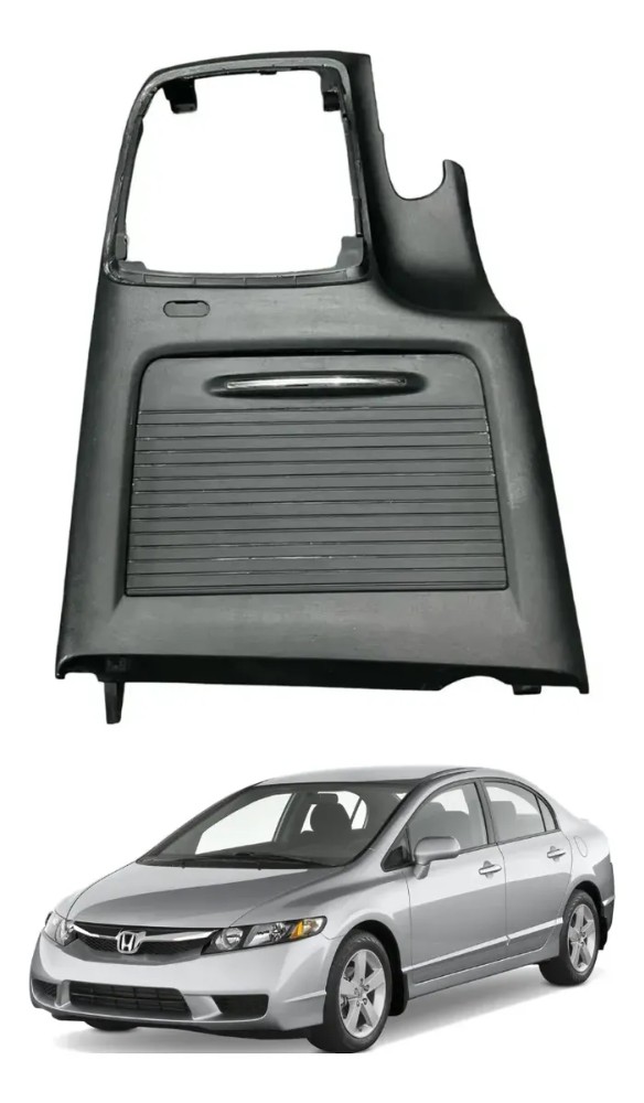 Moldura console porta objetos honda civic 2007 2011 47280