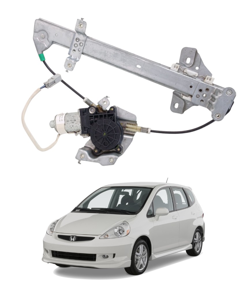Máquina Vidro Traseira Direita Honda Fit 2004 A 2008 E16182