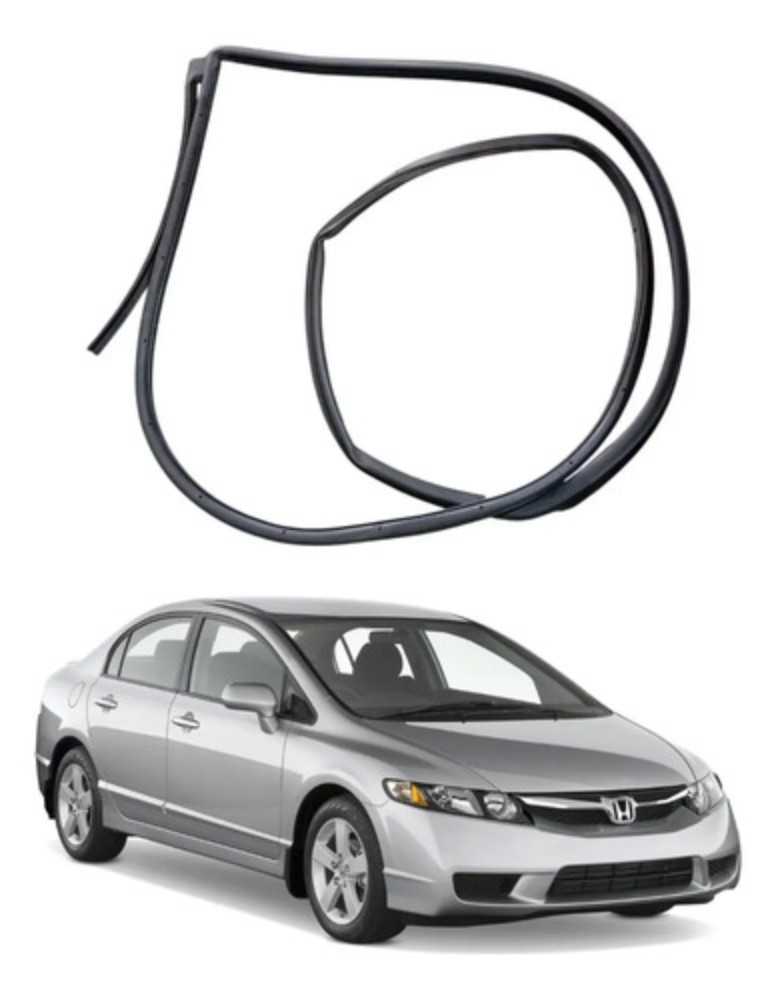 Borracha porta traseira direita honda civic 2007 2011