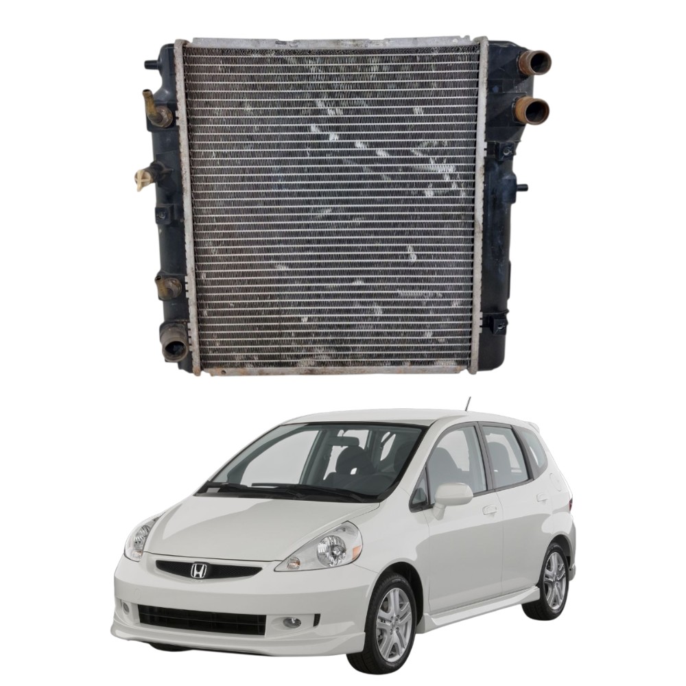 Radiador água Honda fit 2004 2008 automático