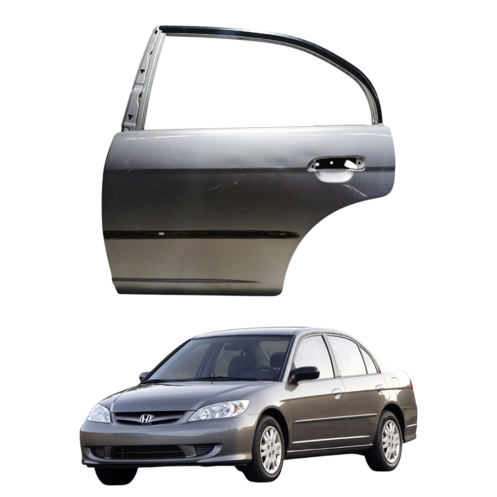 Porta traseira esquerda honda civic 2001 2006