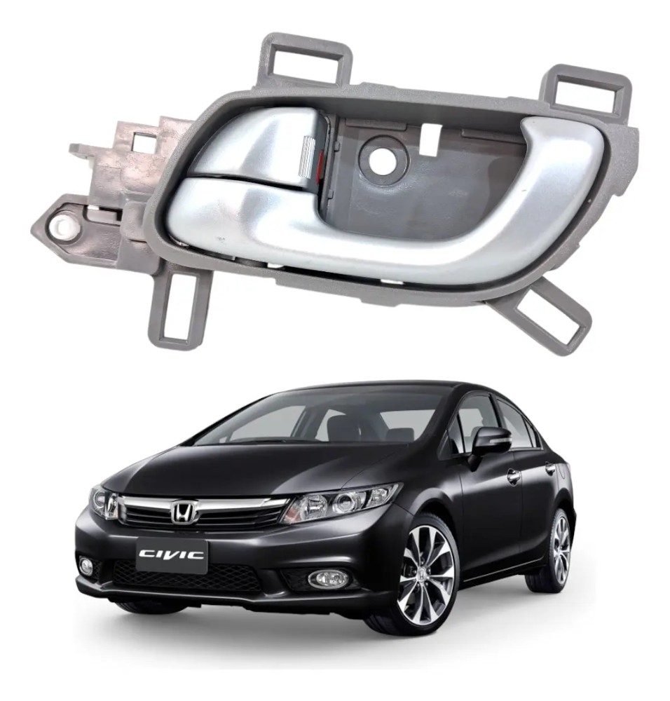 Maçaneta interna esquerda Honda civic 2012 2016