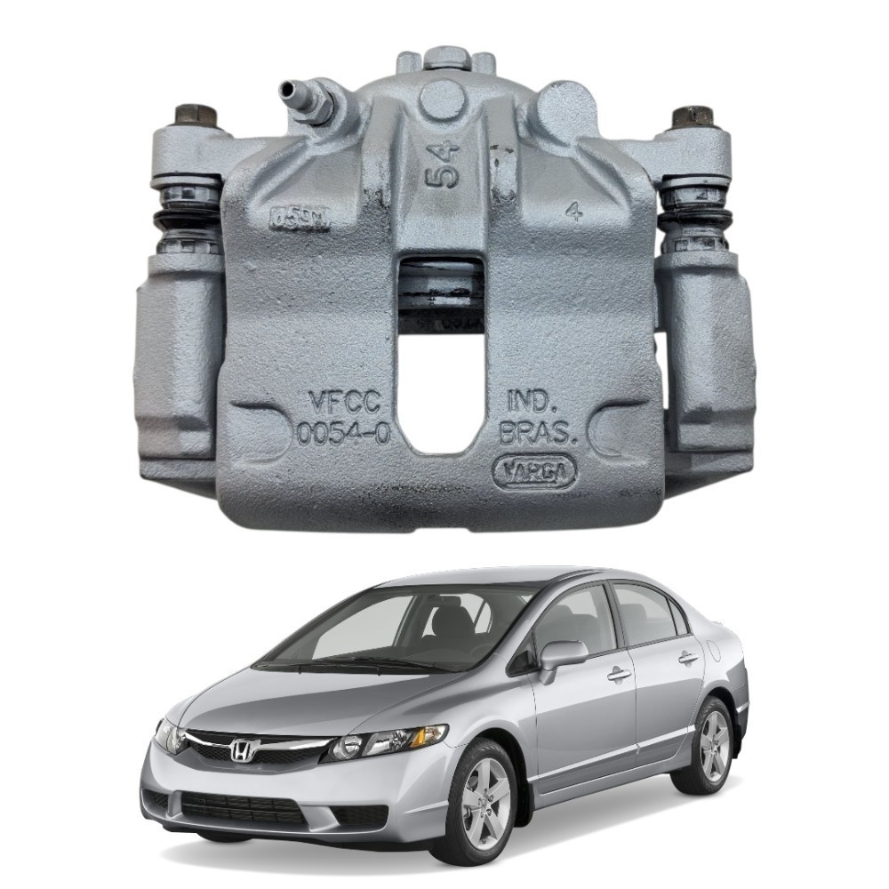 Pinça freio dianteira esquerda honda civic 2007 2011