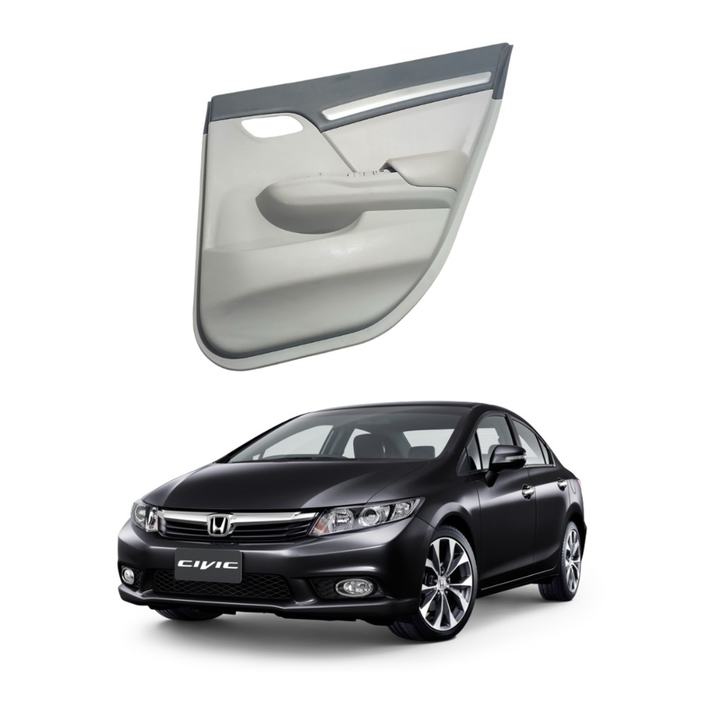Forro porta traseira direita honda civic 2012 2016 EXR