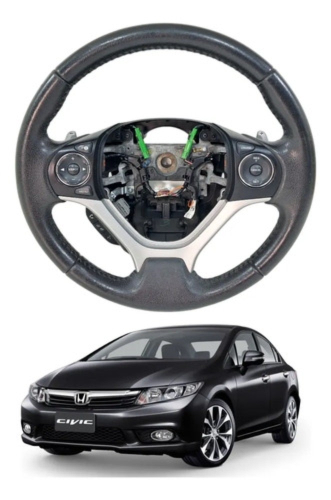 Volante direção honda civic 2012 2016