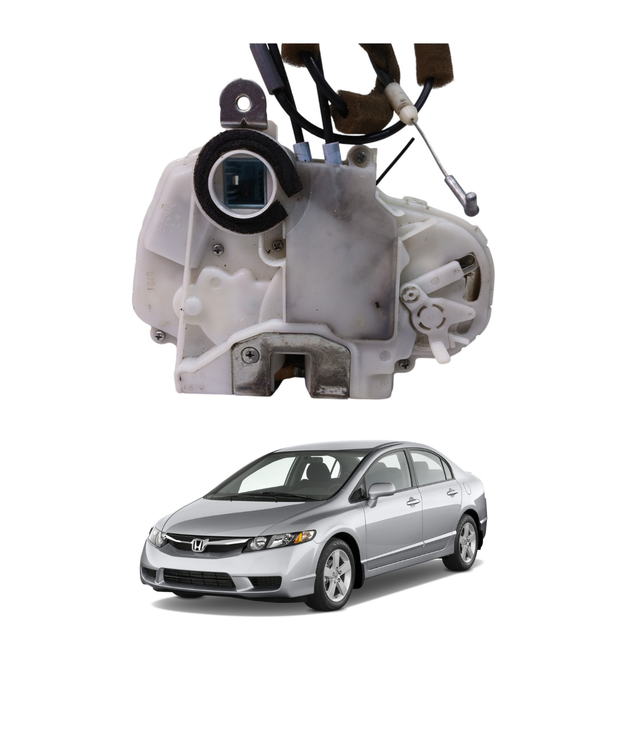 Tranca Porta Traseira Esquerda Honda Civic 2007 2011 1597