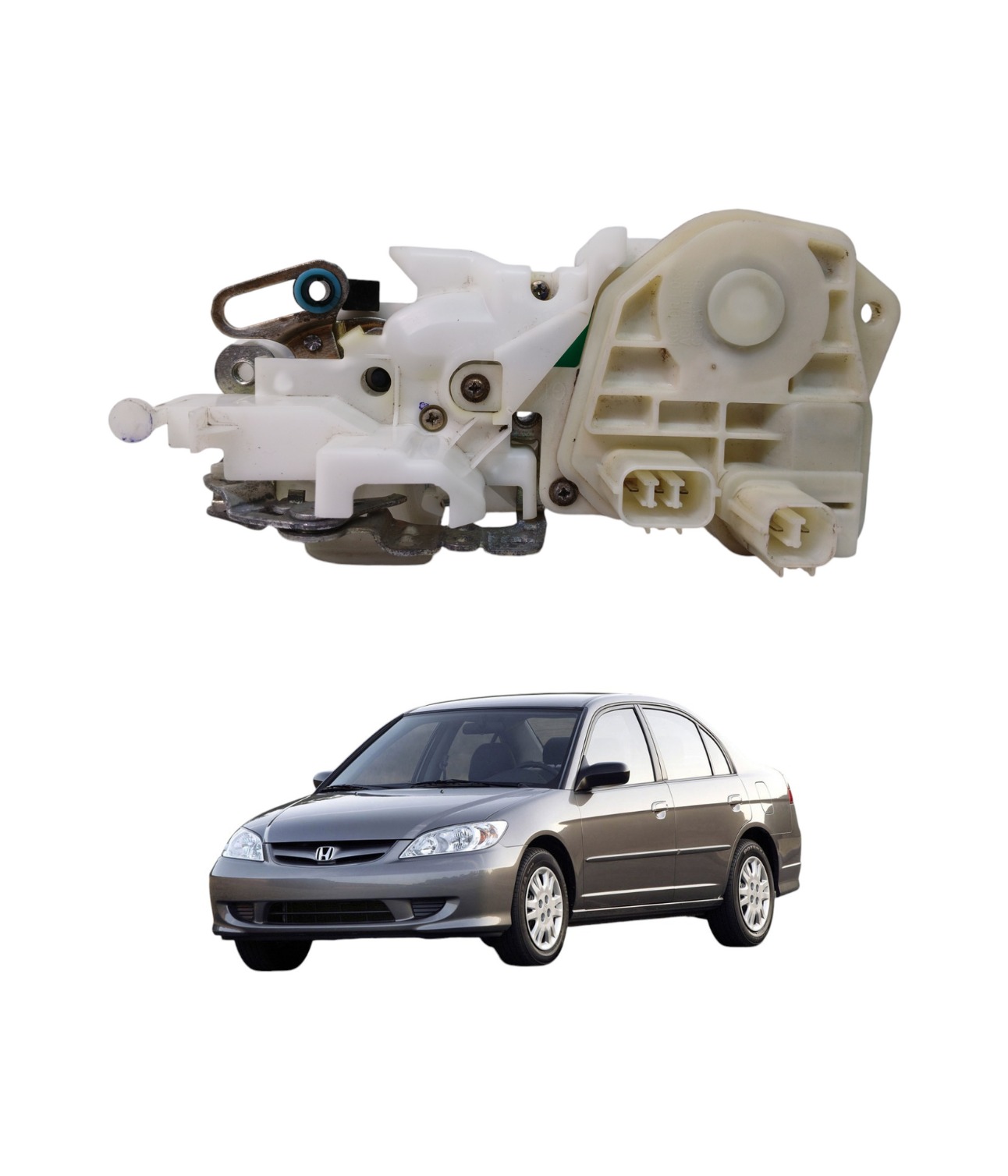 Tranca Porta Dianteira Esquerda Honda Civic 2001 2006 1815