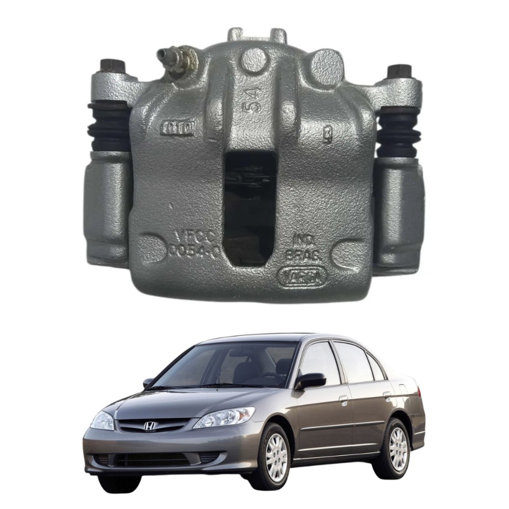 Pinça freio dianteira esquerda Honda civic 2001 2006