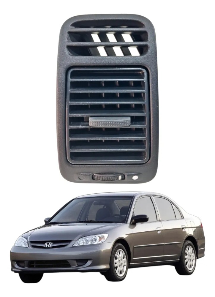 Difusor ar condicionado esquerdo honda civic 2001 2006 49733