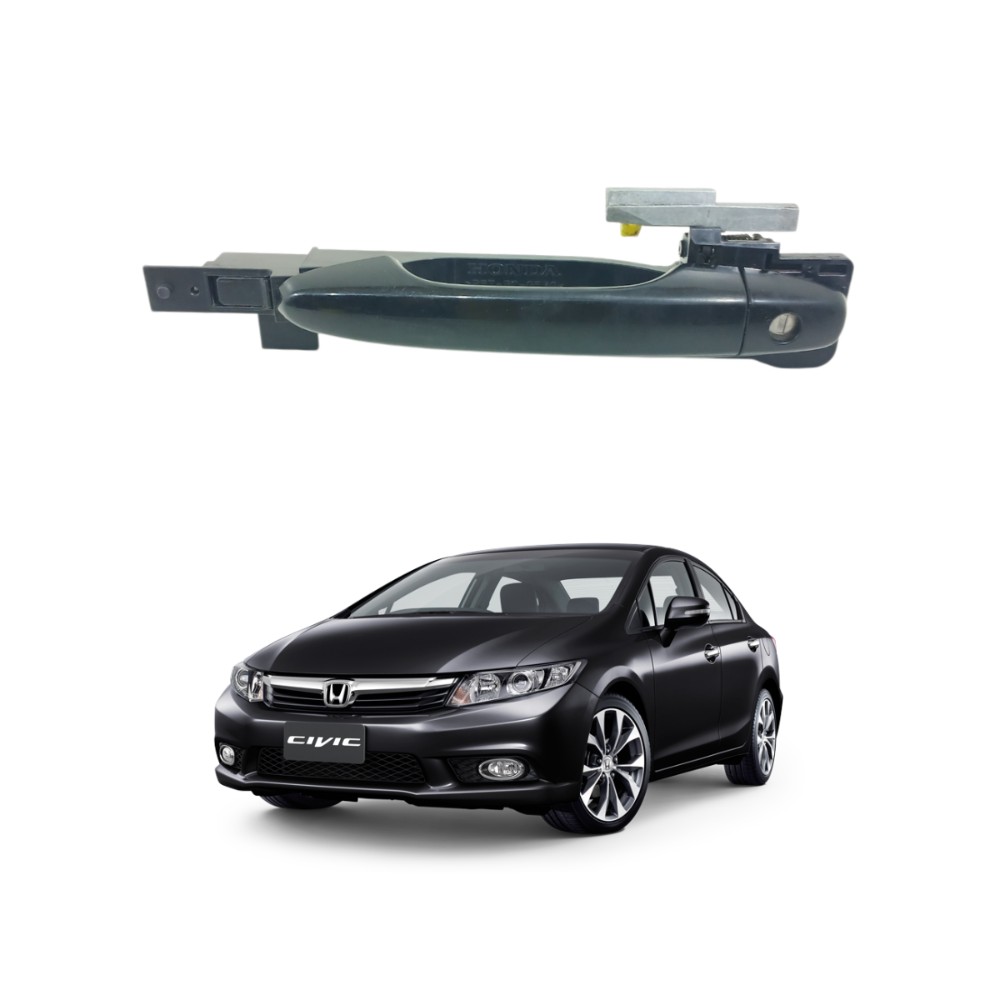 Maçaneta externa dianteira esquerda honda civic 2012 2016