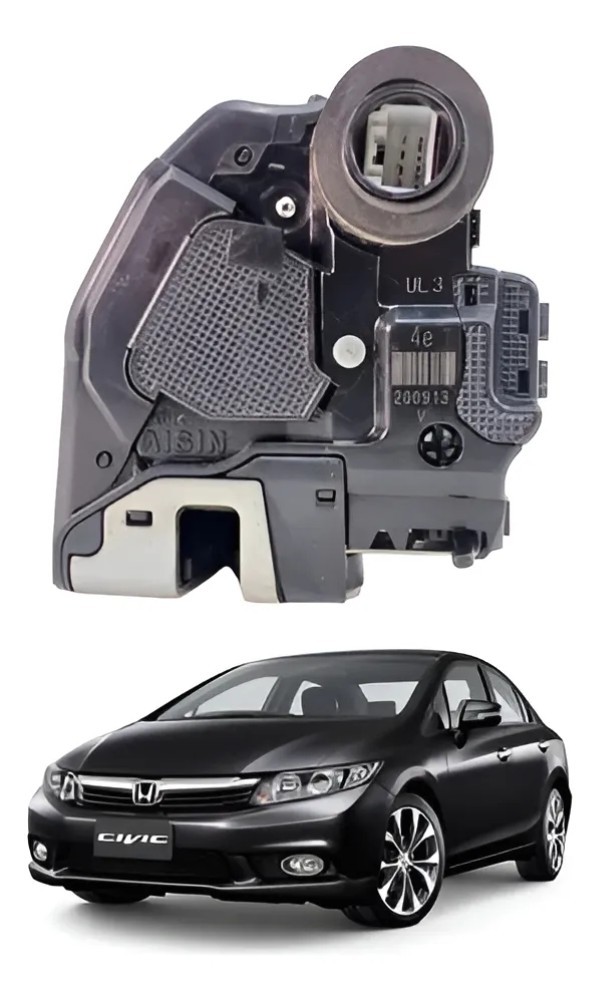Tranca Porta Traseira Esquerda Honda Civic 2012 2016