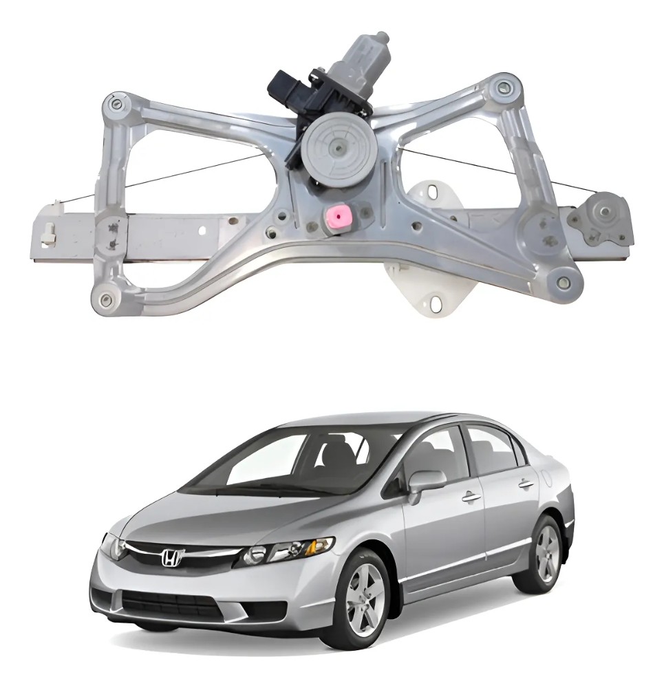 MAQUINA VIDRO DIANTEIRA DIREITA HONDA CIVIC 2007 2011 24556