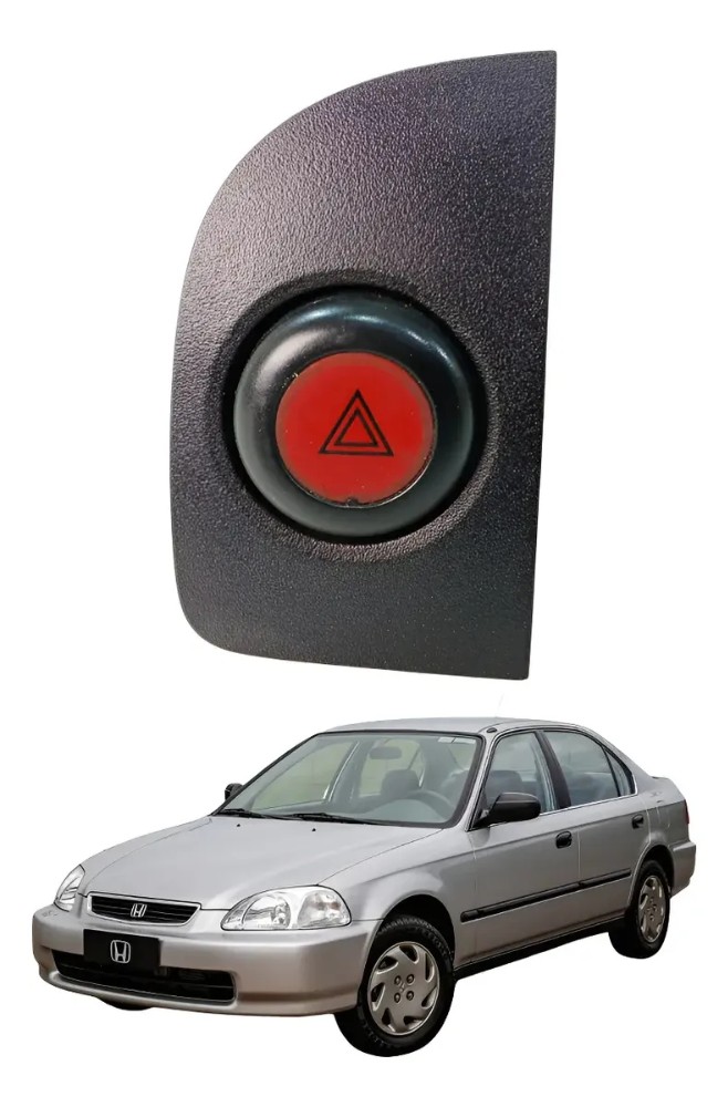Botão Pisca Alerta M15158 Honda Civic 1.6 1996 A 2000