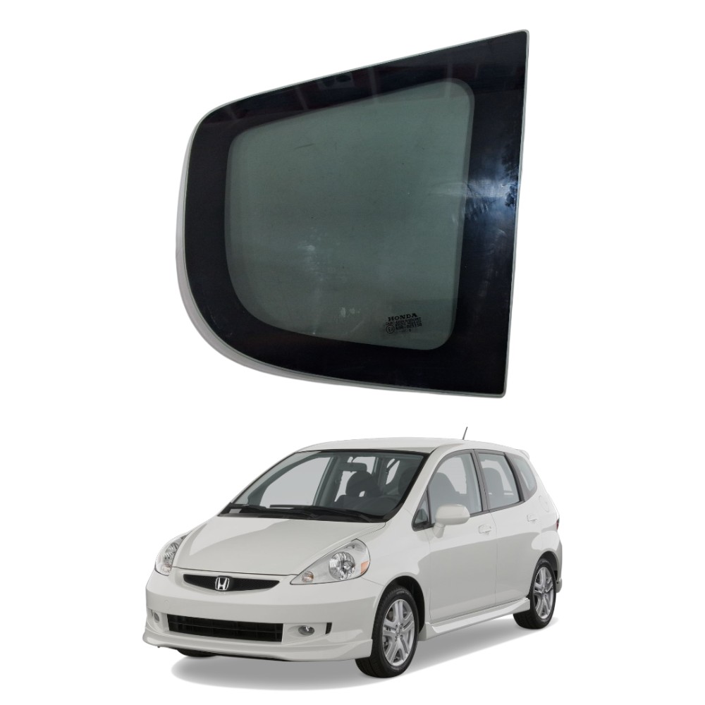Vidro fixo traseiro direito Honda fit 2004 2008