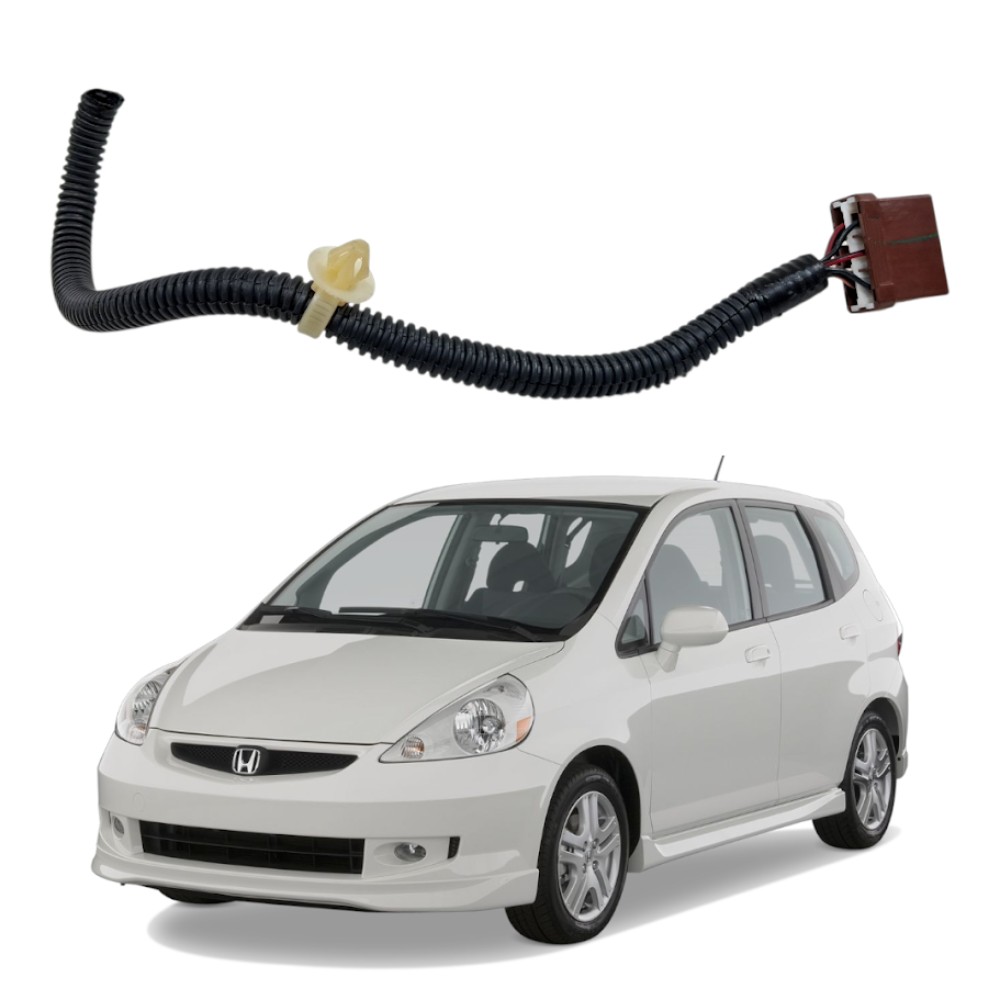 Ponta chicote radio honda fit 2004 2008 marrom