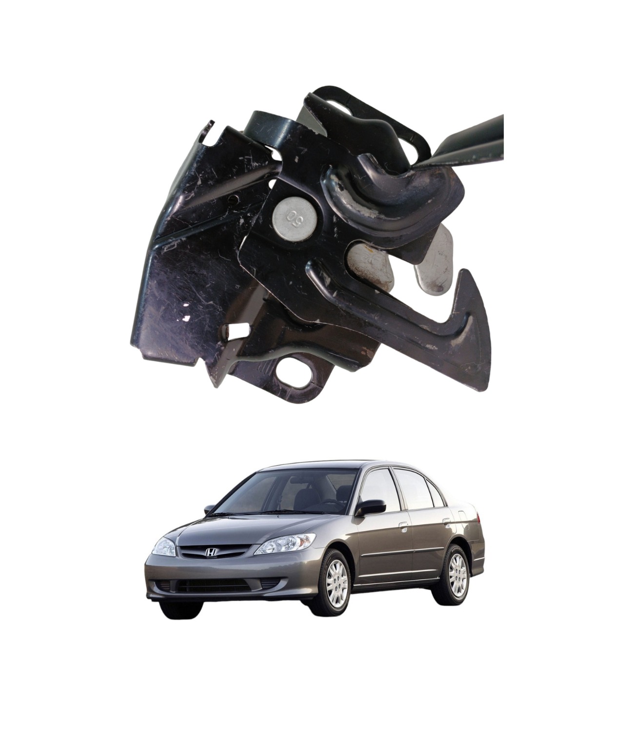 Fechadura Tranca Capo Honda Civic 2001 2002 2003 2004 E2915