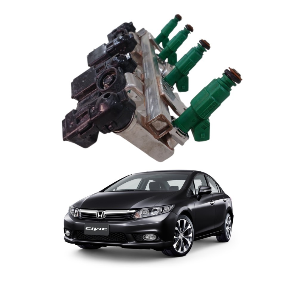 Flauta bico injetor honda civic 2012 2016