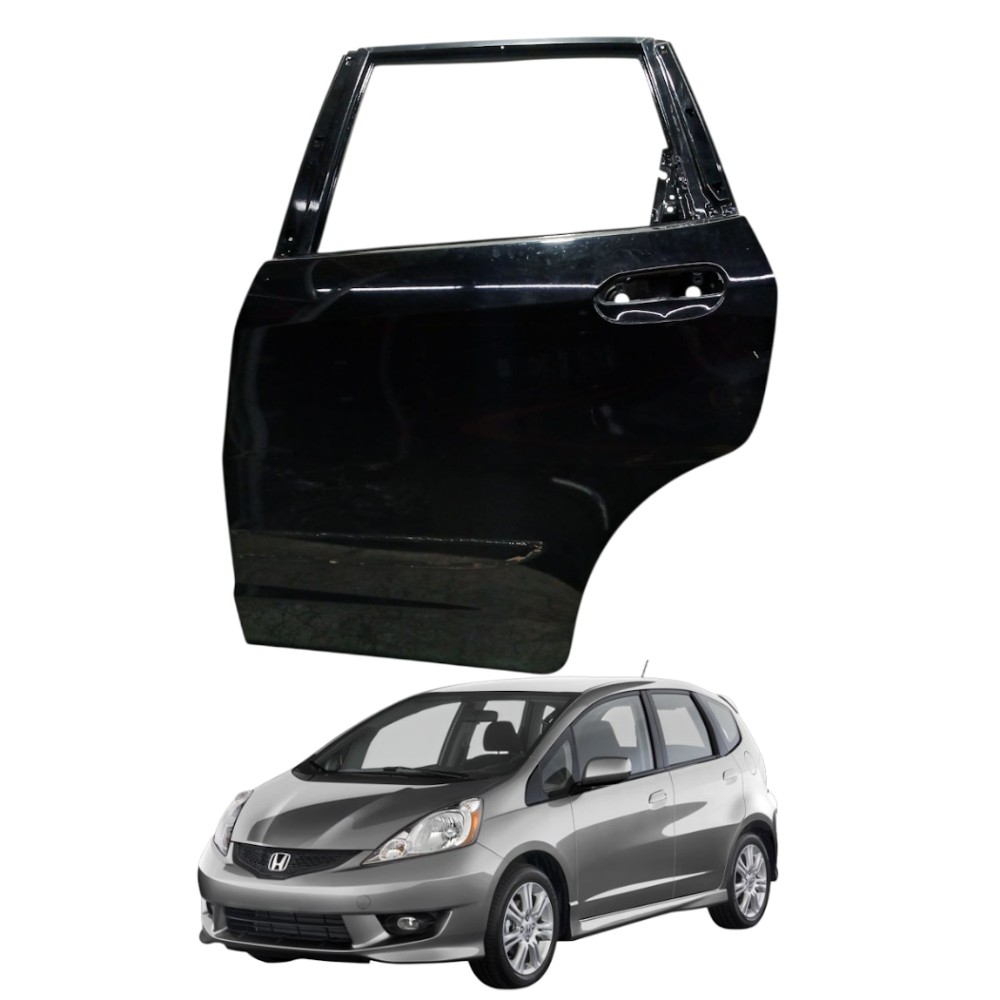 Porta traseira esquerda honda fit 2009 2014