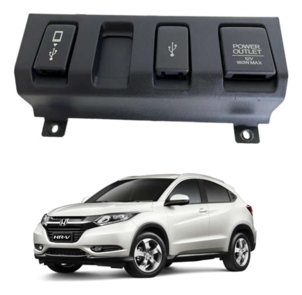 Acabamento Entrada Auxiliar Usb Hrv 2019 a 2021 1.8