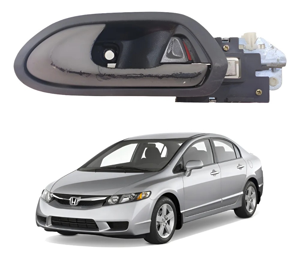 Maçaneta interna traseira esquerda honda civic 2007 34742