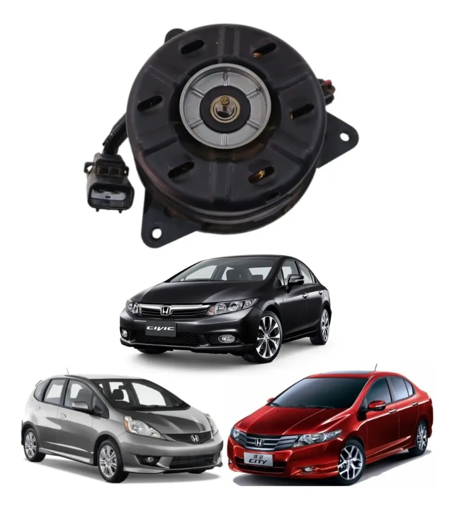 Motor helice radiador honda civic fit city 2009 2016 51231