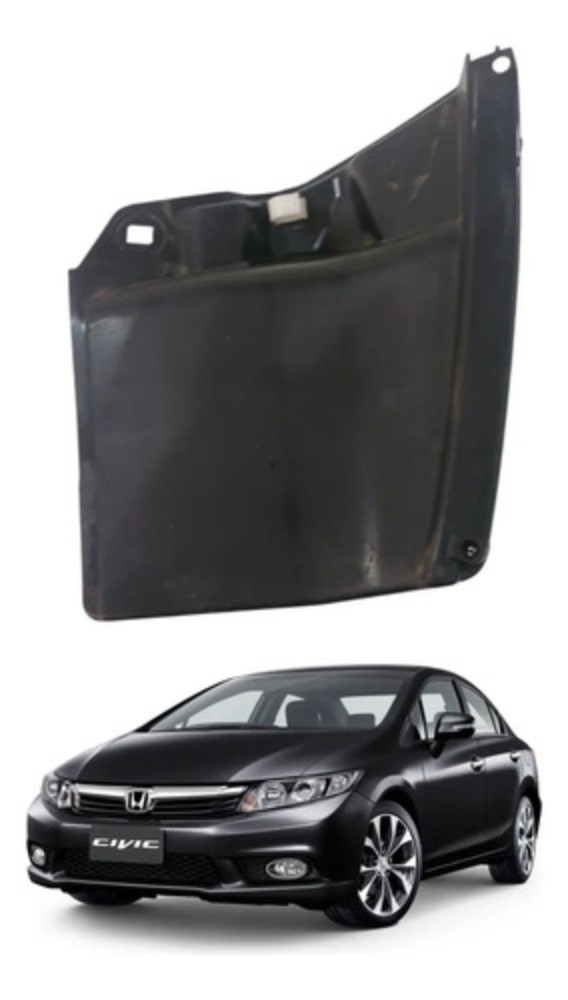 Parabarro traseiro esquerdo honda civic 2012 2016
