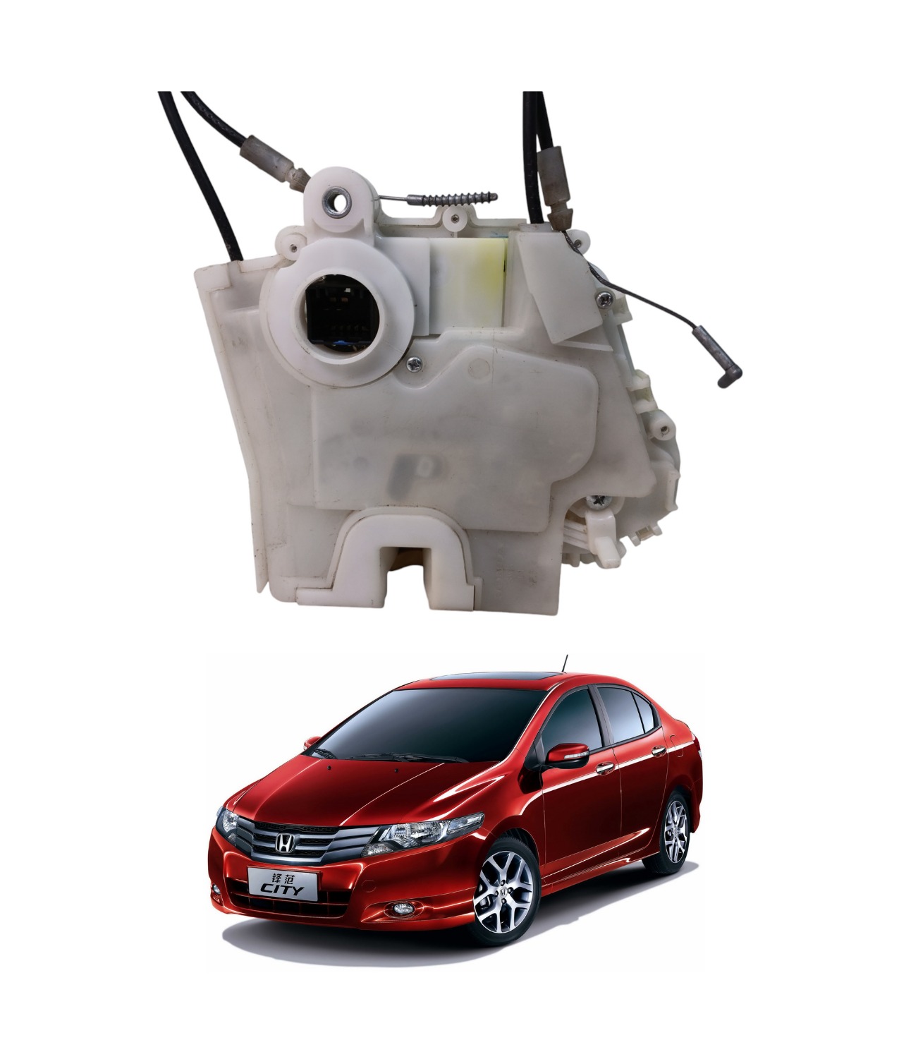 Fechadura Tranca Traseira Esquerda Honda City 2009 2014