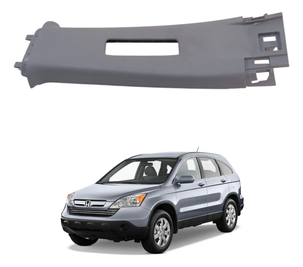 Moldura coluna cinto dianteira esquerda honda crv 2007 46596