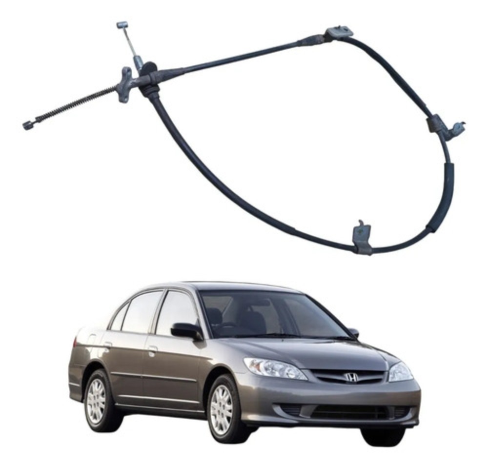 Cabo freio mao traseiro esquerdo honda civic 2001 2006 49691