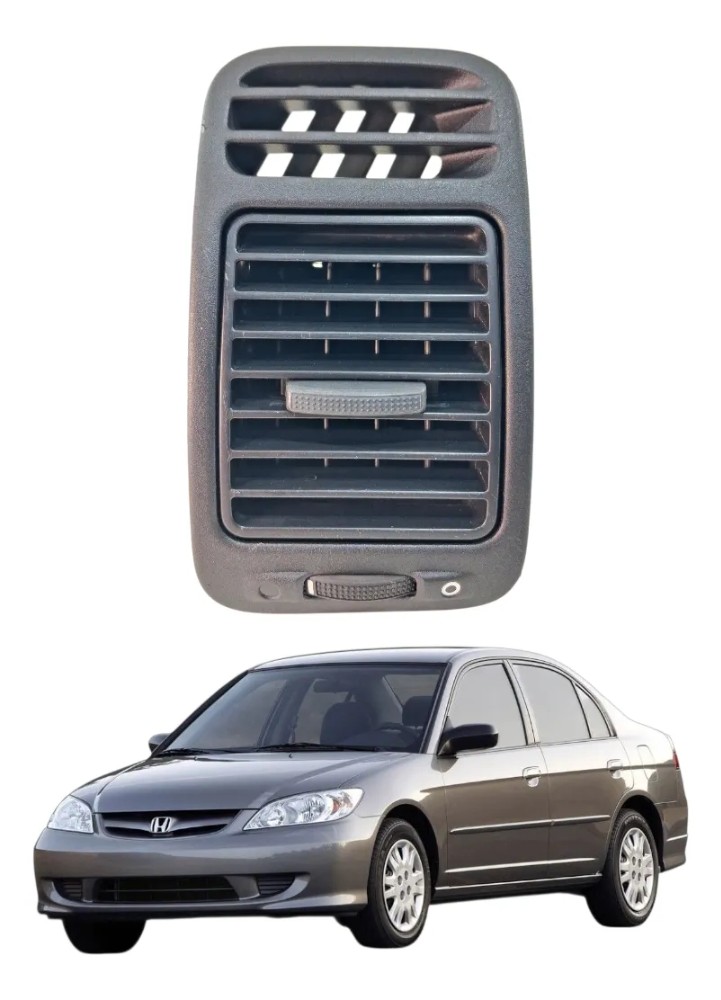Difusor ar condicionado direito honda civic 2001 2006 49732
