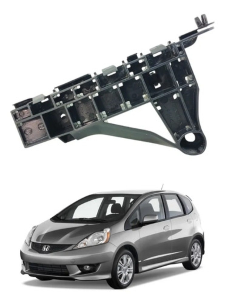 Guia parachoque dianteiro direito honda fit 2009 2014 52425
