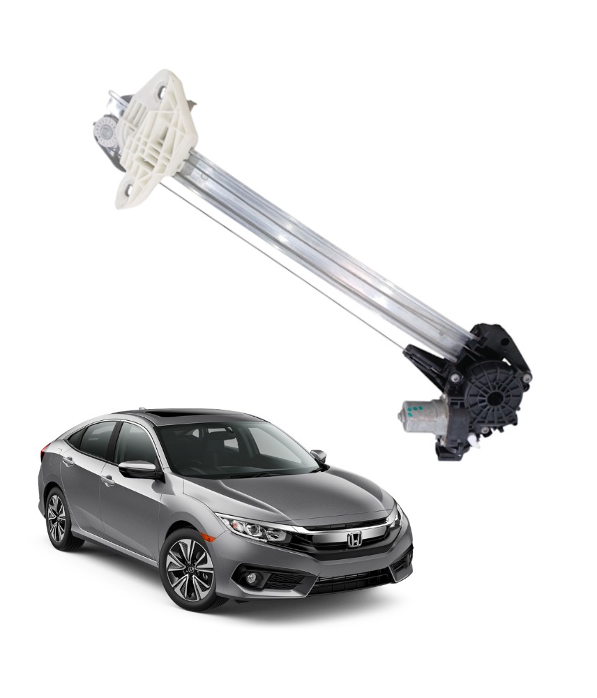 Máquina Vidro Dianteira Esquerda Honda Civic 2017 2021 17602