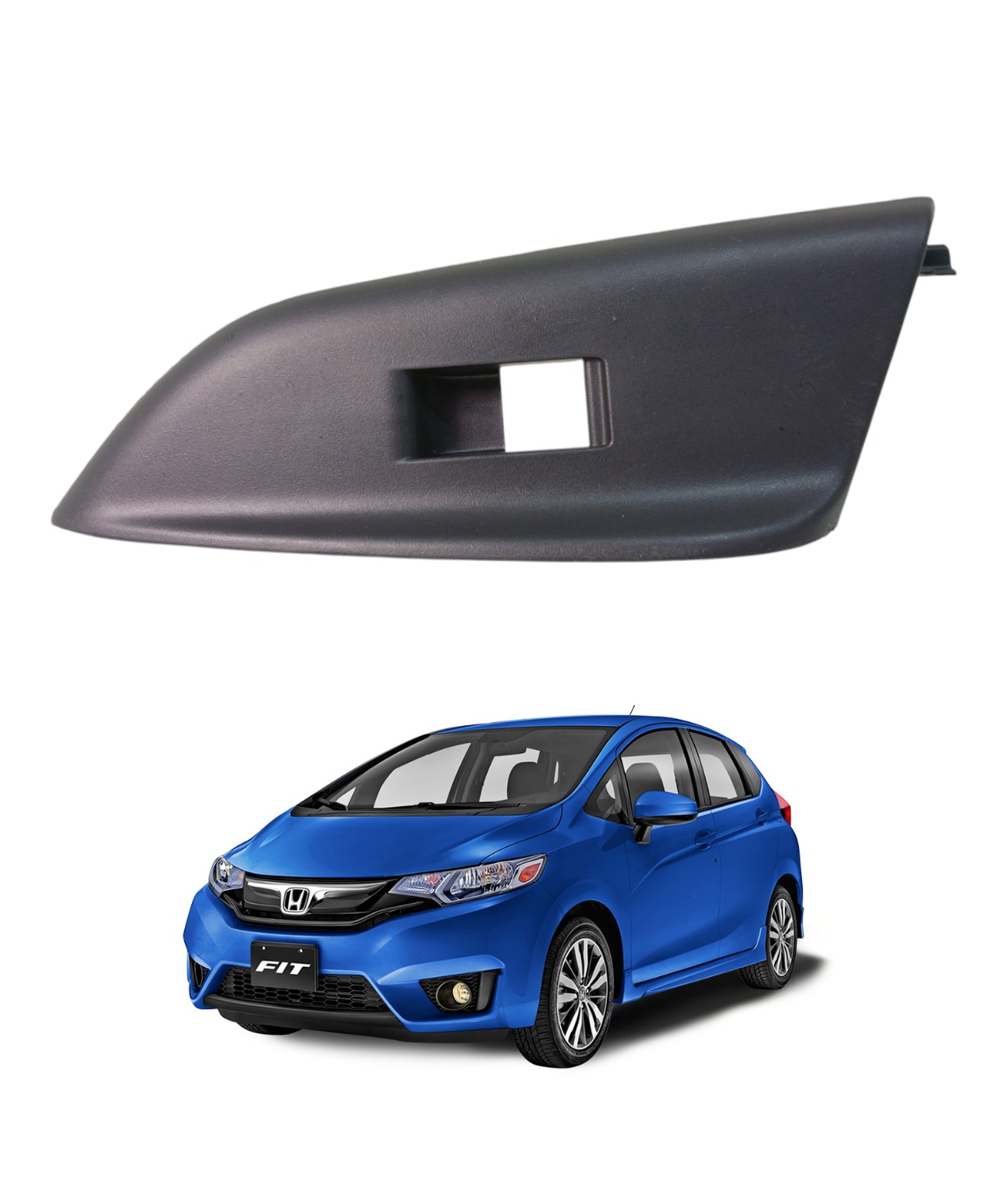 Moldura Comando Vidro Traseiro Esquerdo Honda Fit 2015 E5473