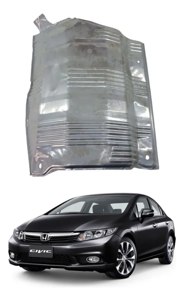 Protetor calor escape honda civic 2012 2016