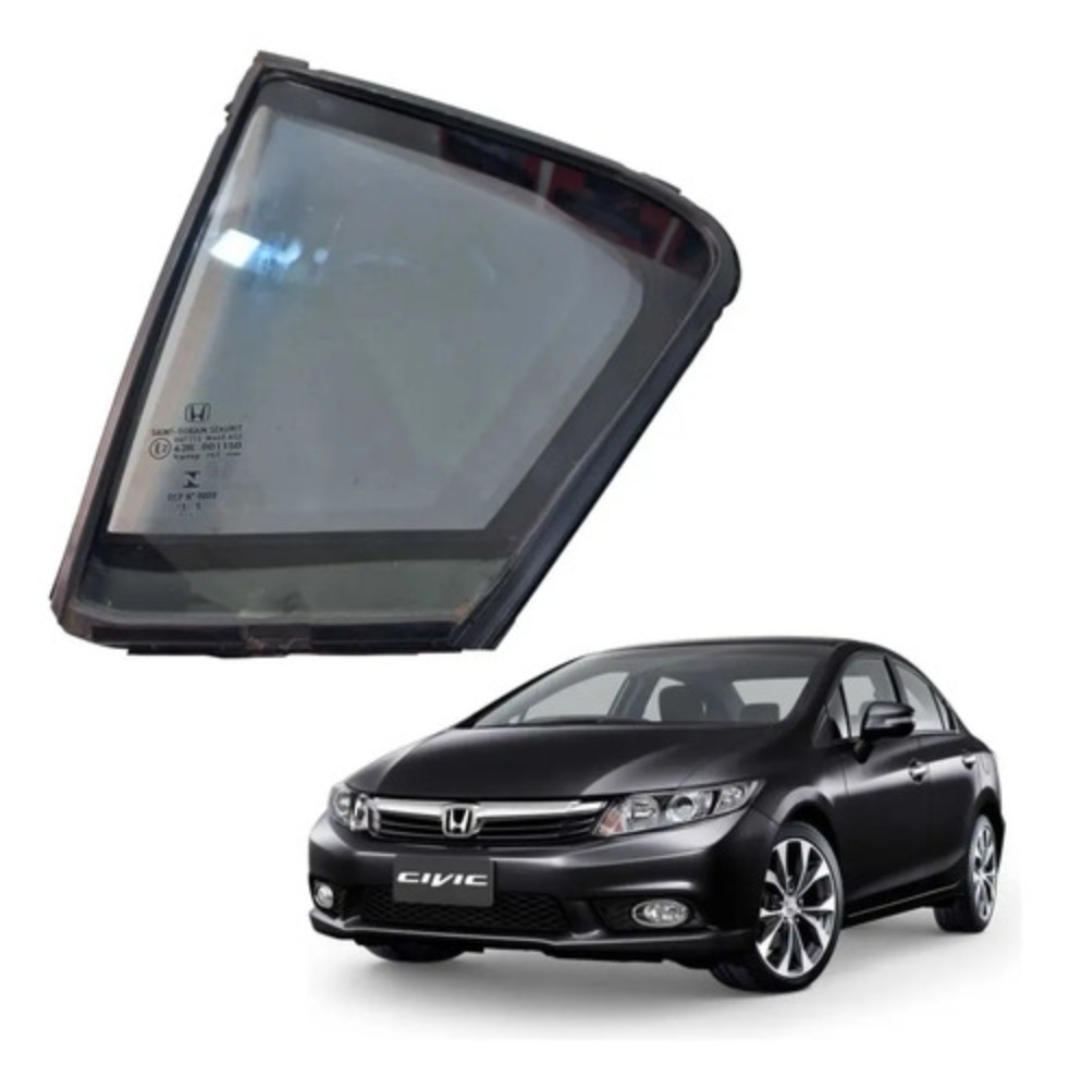 Vidro Fixo Traseiro Esquerdo Honda Civic 2012 2016