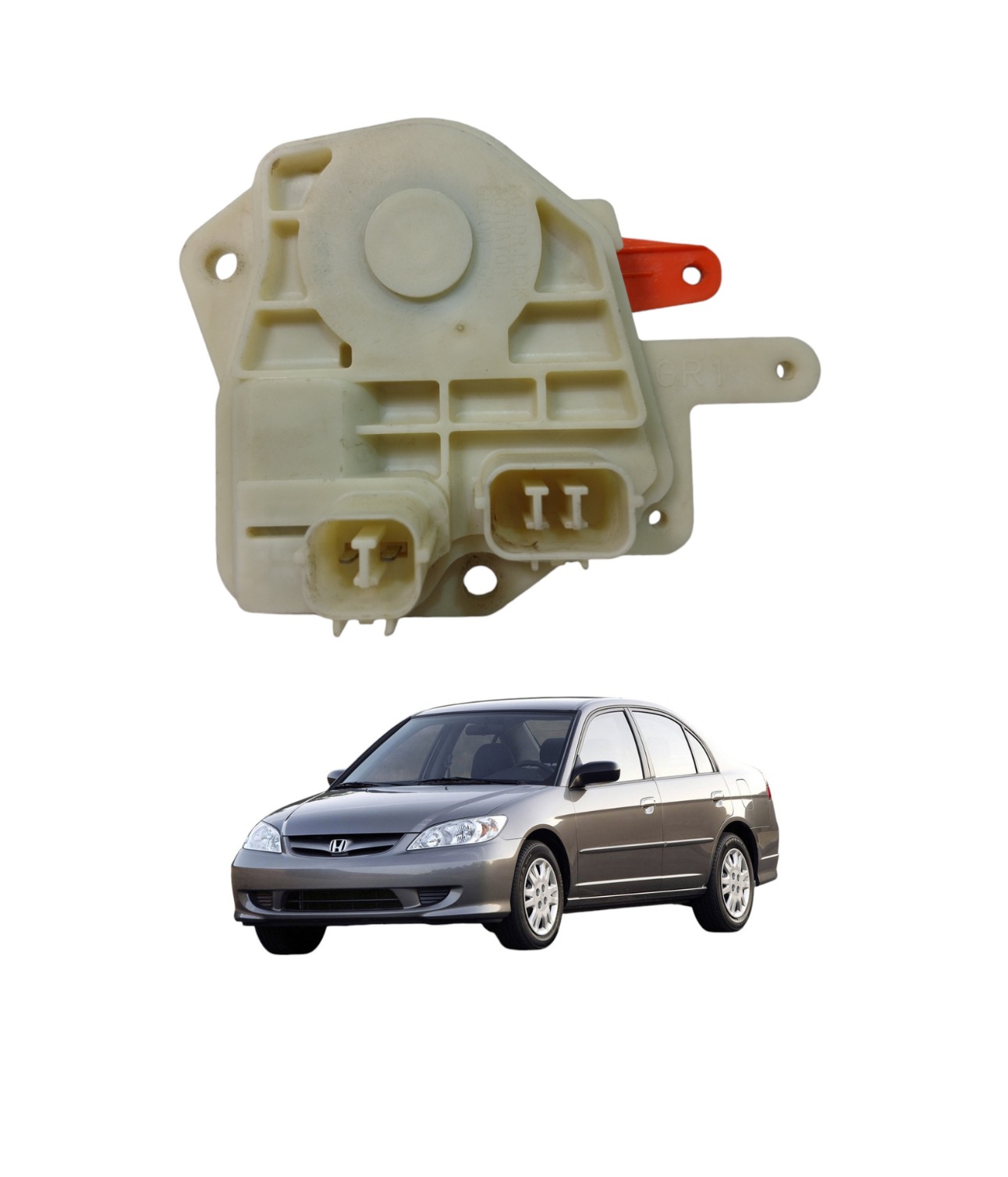 Tranca Porta Traseira Direita Honda Civic 2001 2006 1.7 2002