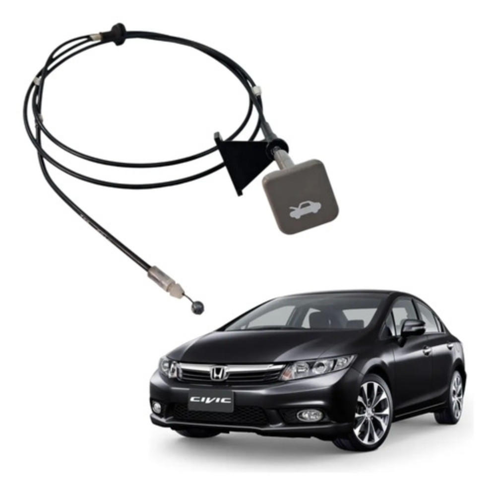 Cabo abertura capô honda civic 2012 2016