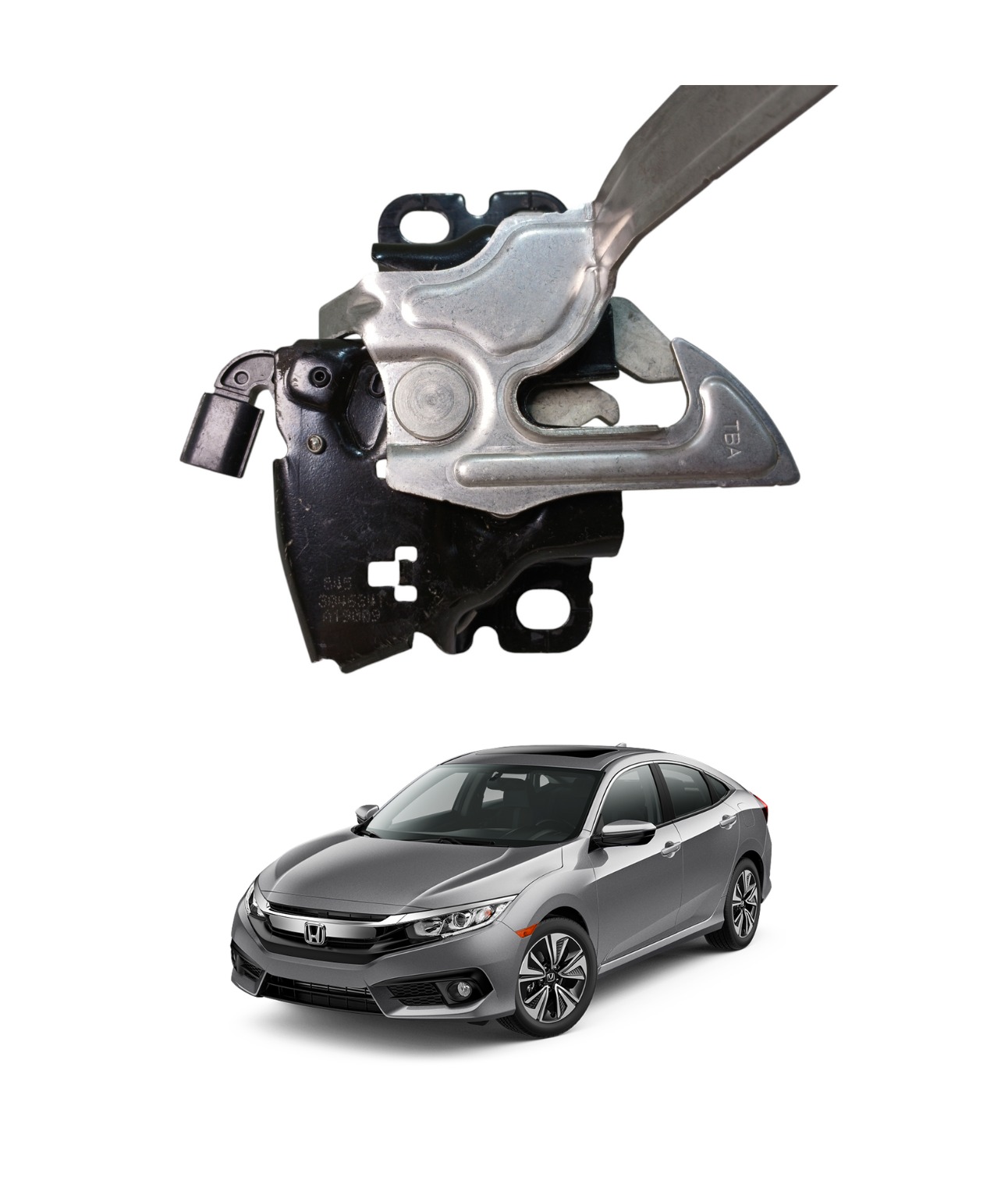 Fechadura Tranca Capo Honda Civic G10 2017 A 2021 E2782