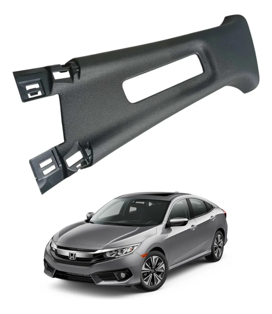 Moldura coluna esquerdo honda civic 2017 2021 39982