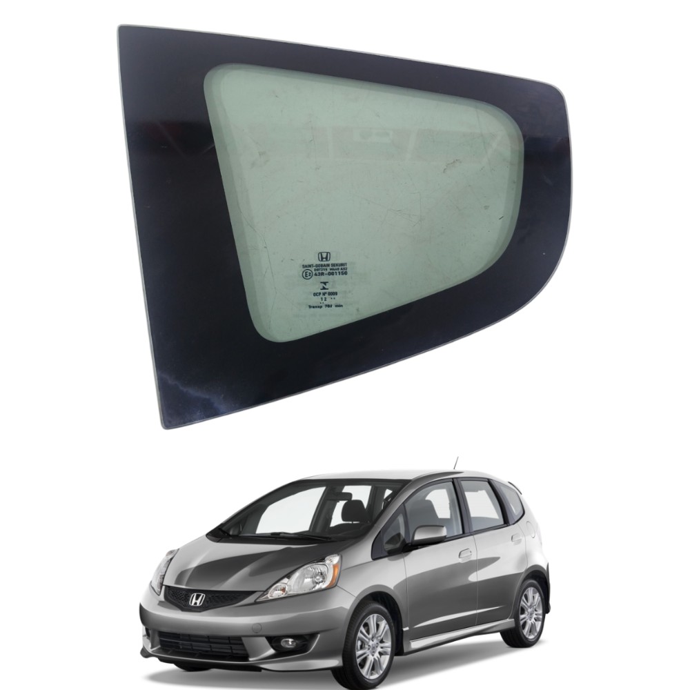 Vidro fixo traseiro direito honda fit 2009 2014 51250