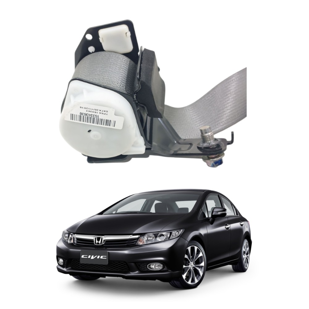 Cinto traseiro esquerdo honda civic 2012 2016