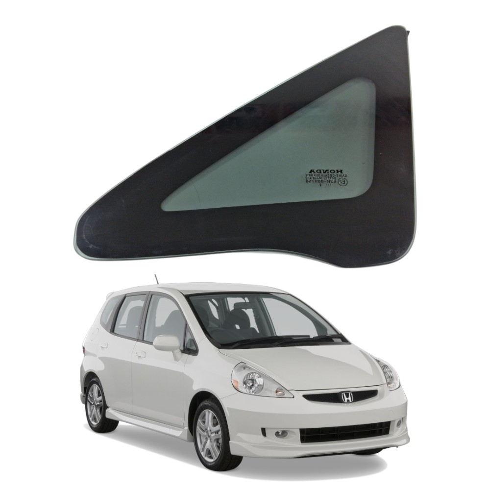 Vidro fixo dianteiro esquerdo Honda fit 2004 2008
