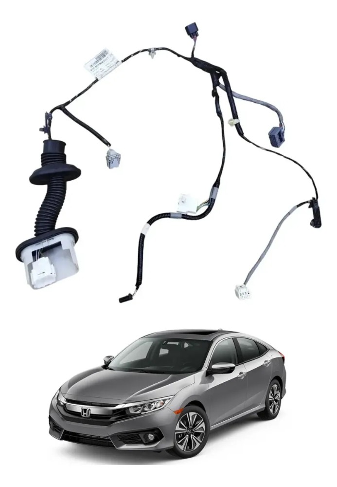 Chicote porta dianteira direita honda civic 2017 2021 39900