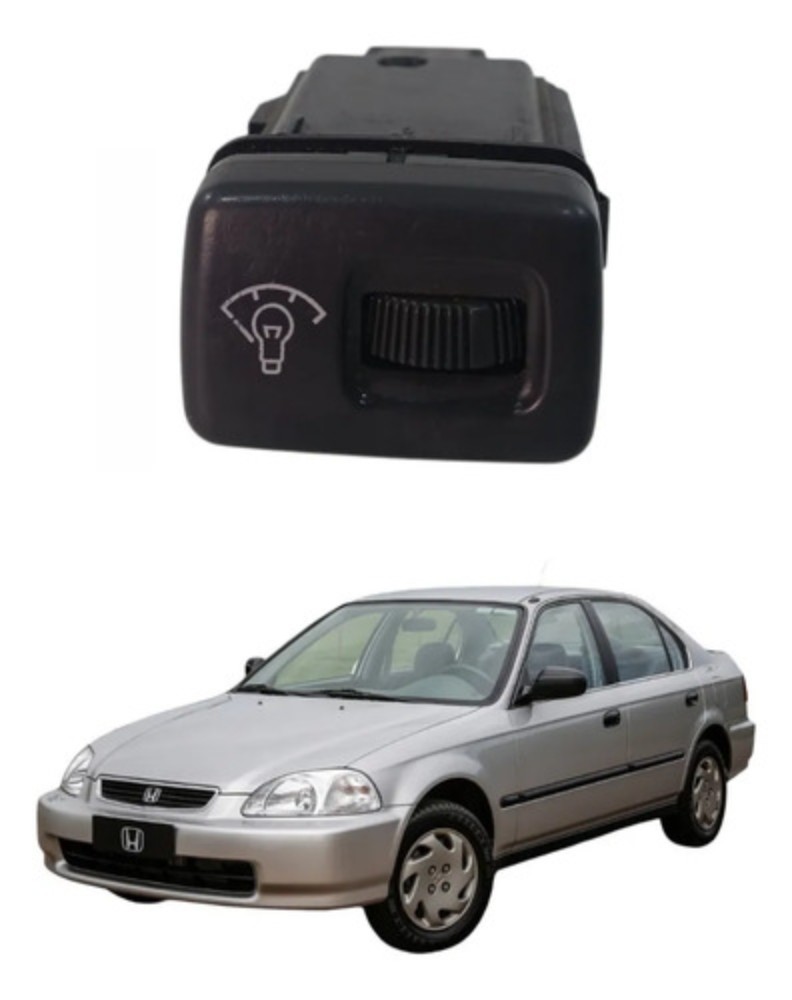 Botao regulador luz farol honda civic 1996 2000